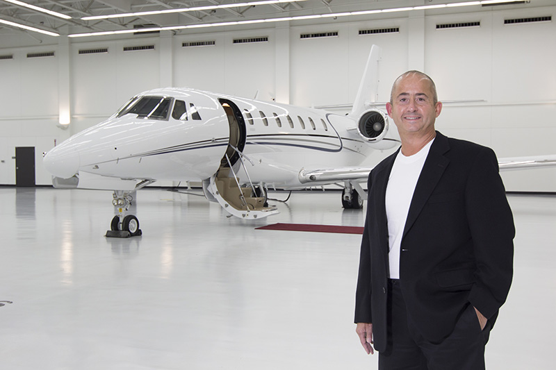 Customer with new Cessna Citation
